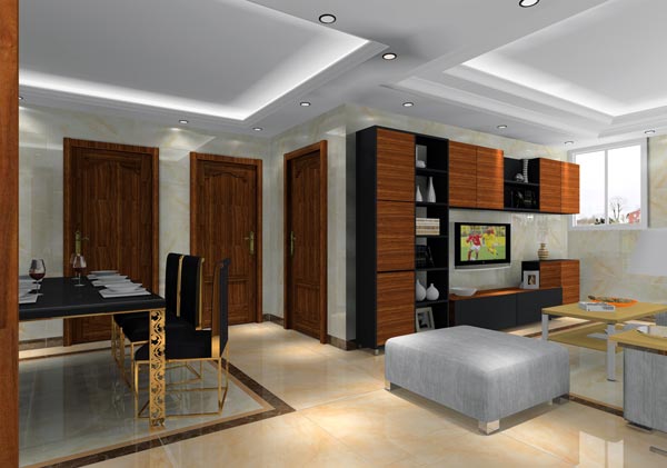 九洲国际官网家装：井冈山和谐家园安设幼区130㎡简约风格装建鉴赏