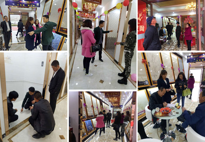 甘肃会宁九洲国际官网瓷砖品牌专卖店历经几个月的华丽蜕变，盛装开业！